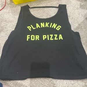 Hollister Black Athletic Tank with White Logo